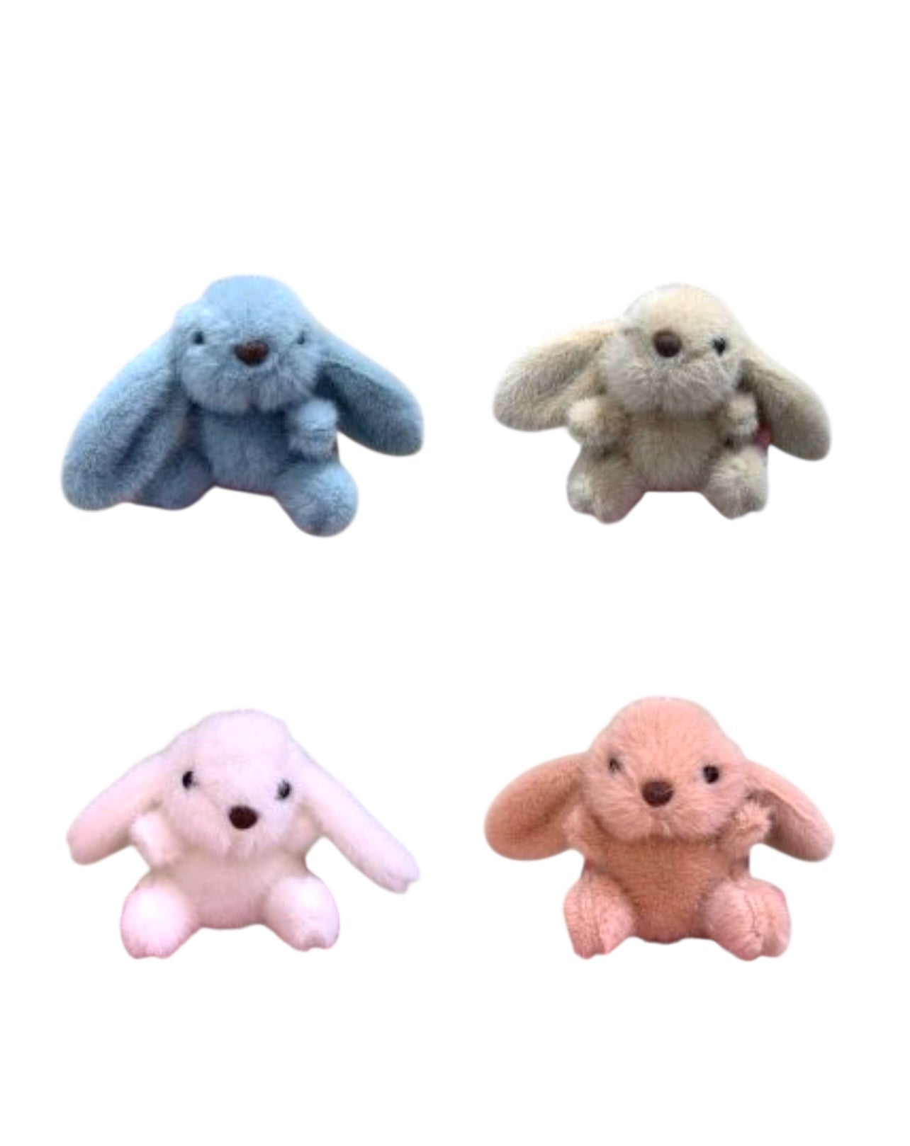 Long Eared Lop Bunny Plush Keychan